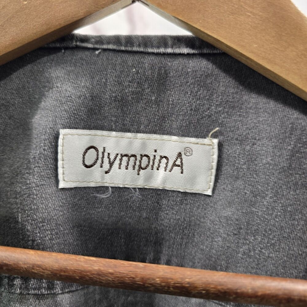 OlimpinA Vest Men 2XL 3XL Gray Fishing Vintage Full Zip Canvas Utility Tactical - Picture 3 of 11